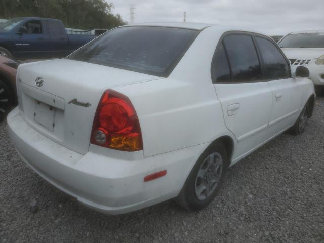 KMHCG45C03U491410 - 2003 HYUNDAI ACCENT GL WHITE photo 3