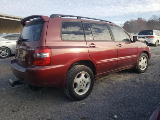 JTEDP21A440012816 - 2004 TOYOTA HIGHLANDER BASE RED photo 3