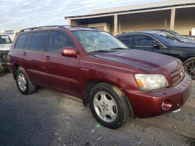 JTEDP21A440012816 - 2004 TOYOTA HIGHLANDER BASE RED photo 4