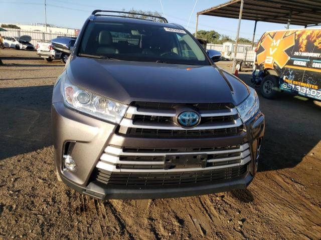 5TDJGRFHXJS038576 - 2018 TOYOTA HIGHLANDER HYBRID CHARCOAL photo 5