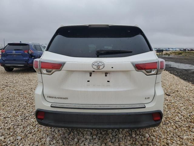 5TDZKRFH1GS170202 - 2016 TOYOTA HIGHLANDER LE WHITE photo 6