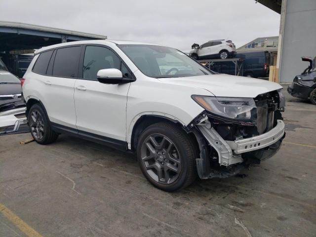 5FNYF7H54NB003700 - 2022 HONDA PASSPORT EXL WHITE photo 4