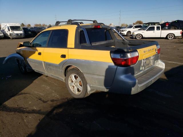 4S4BT62C337111661 - 2003 SUBARU BAJA SPORT YELLOW photo 2