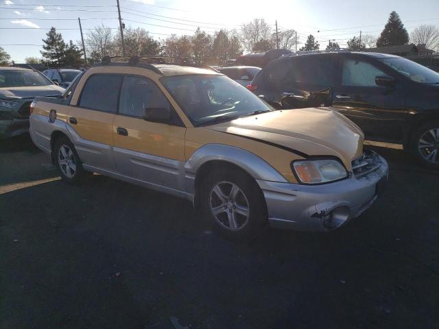 4S4BT62C337111661 - 2003 SUBARU BAJA SPORT YELLOW photo 4