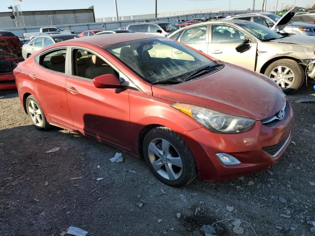 KMHDH4AE9CU413619 - 2012 HYUNDAI ELANTRA GLS RED photo 4