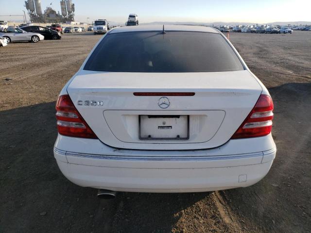 WDBRF56H56F749932 - 2006 MERCEDES-BENZ C 350 WHITE photo 6