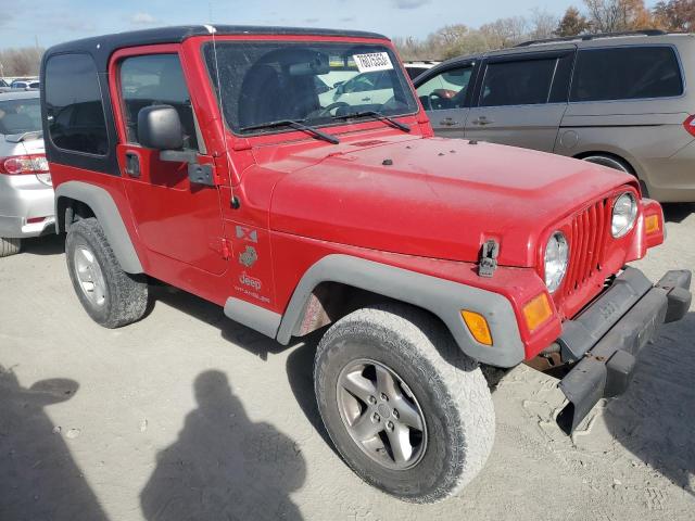 1J4FA39SX6P750190 - 2006 JEEP WRANGLER X RED photo 4