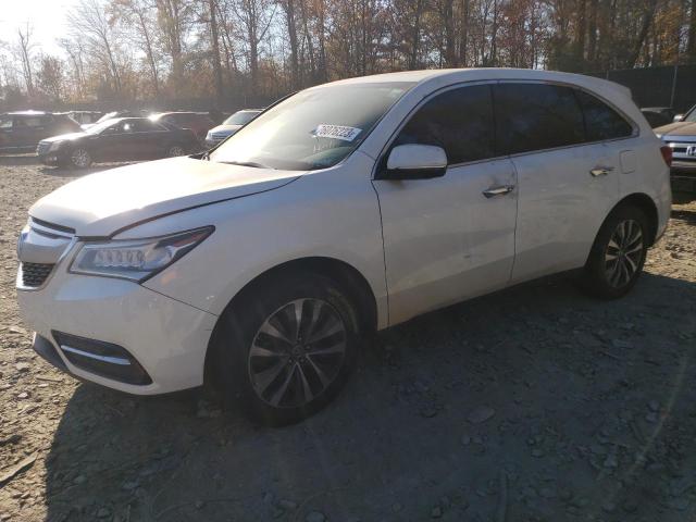 5FRYD4H46GB055472 - 2016 ACURA MDX TECHNOLOGY WHITE photo 1