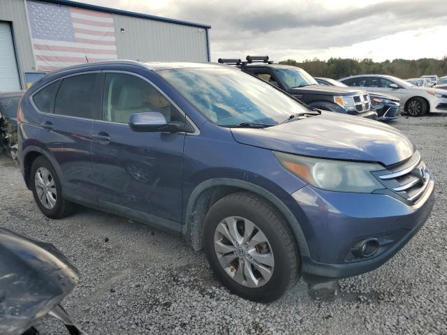 5J6RM4H76CL016737 - 2012 HONDA CR-V EXL BLUE photo 4