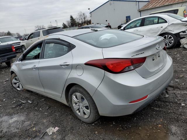 5NPDH4AE8GH769919 - 2016 HYUNDAI ELANTRA SE SILVER photo 2