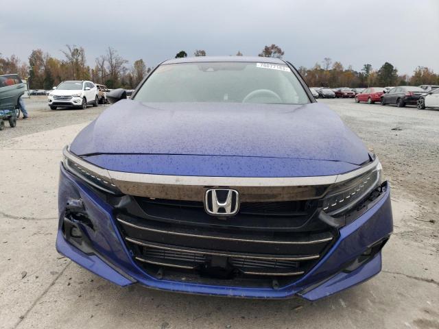 1HGCV1F3XMA098395 - 2021 HONDA ACCORD SPORT BLUE photo 5