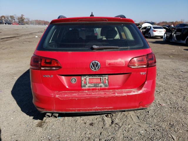 3VWCA7AU8FM504402 - 2015 VOLKSWAGEN GOLF SPORT TDI S RED photo 6