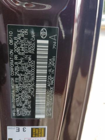 JTKJF5C78B3000332 - 2011 TOYOTA SCION TC 勃艮第红 照片 12