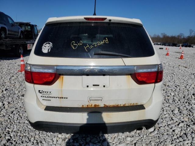 1C4RDJAG5DC696257 - 2013 DODGE DURANGO SXT WHITE photo 6