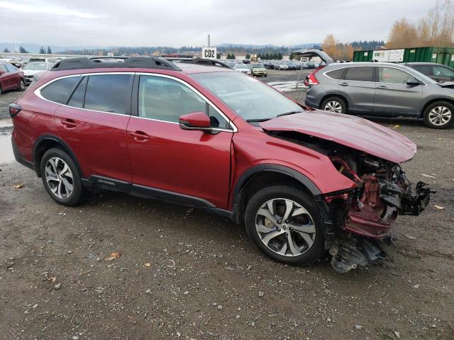 4S4BTANC9M3163657 - 2021 SUBARU OUTBACK LIMITED RED photo 4