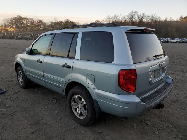 2HKYF18553H502470 - 2003 HONDA PILOT EXL BLUE photo 2