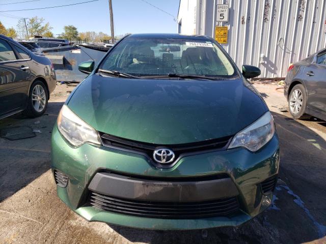 2T1BURHE5EC154699 - 2014 TOYOTA COROLLA L GREEN photo 5