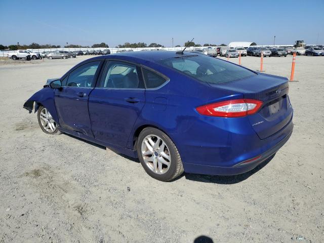 3FA6P0HD1GR166427 - 2016 FORD FUSION SE BLUE photo 2