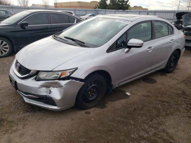 2HGFB2F54FH044740 - 2015 HONDA CIVIC LX SILVER photo 1