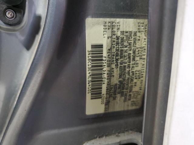 3N1BC13E49L364101 - 2009 NISSAN VERSA S SILVER photo 12