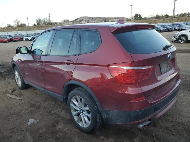 5UXWX9C52E0D18759 - 2014 BMW X3 XDRIVE28I RED photo 2