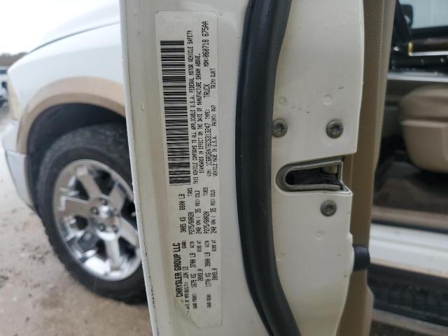 1C6RD6NT6CS313247 - 2012 DODGE RAM 1500 LARAMIE WHITE photo 13