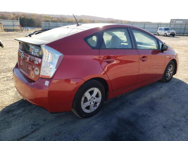 JTDKN3DU1A0136017 - 2010 TOYOTA PRIUS RED photo 3