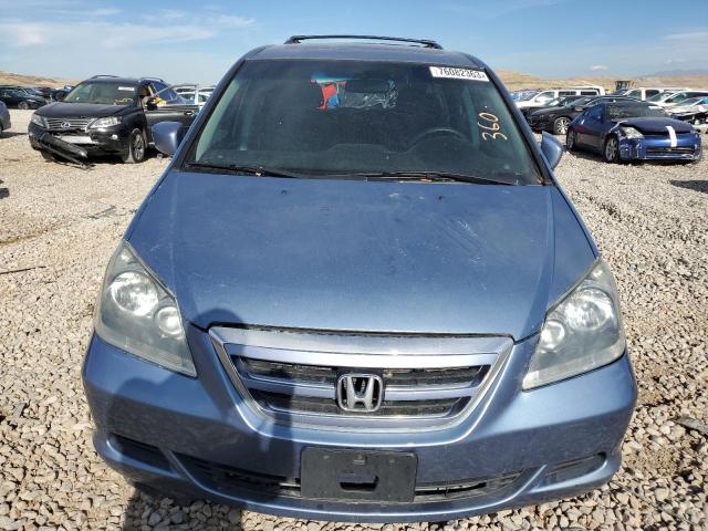 5FNRL38797B099222 - 2007 HONDA ODYSSEY EXL BLUE photo 5