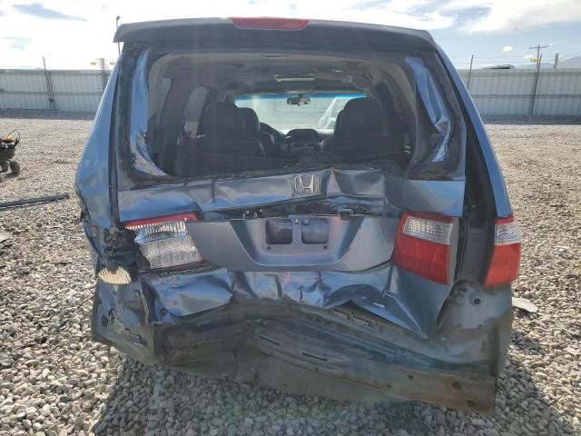 5FNRL38797B099222 - 2007 HONDA ODYSSEY EXL BLUE photo 6