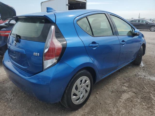 JTDKDTB37G1120663 - 2016 TOYOTA PRIUS C BLUE photo 3