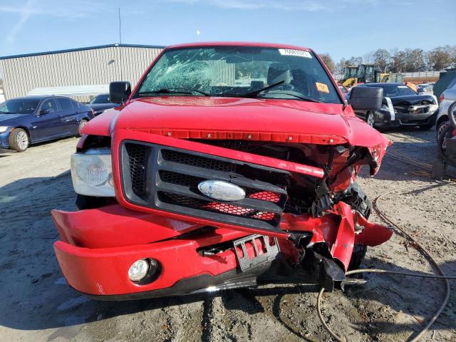 1FTRF12W78KD37407 - 2008 FORD F150 RED photo 5