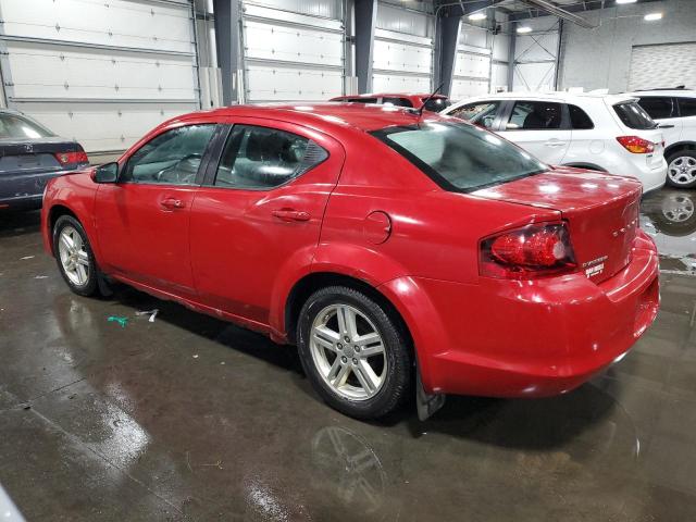 1C3CDZCB5CN112033 - 2012 DODGE AVENGER SXT RED photo 2