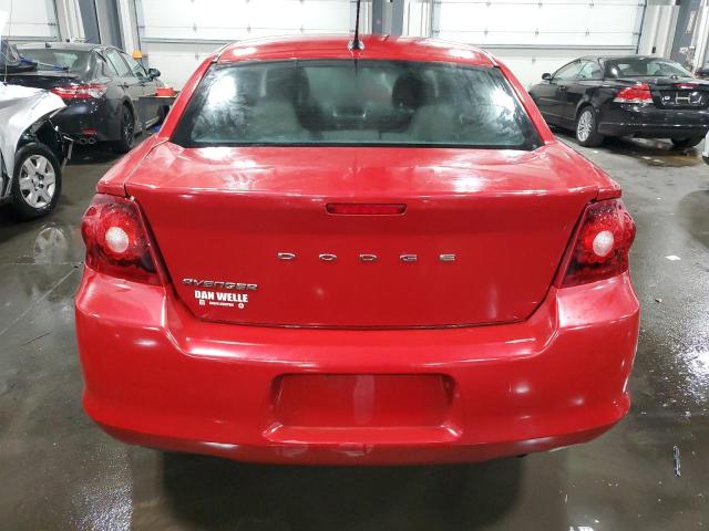 1C3CDZCB5CN112033 - 2012 DODGE AVENGER SXT RED photo 6