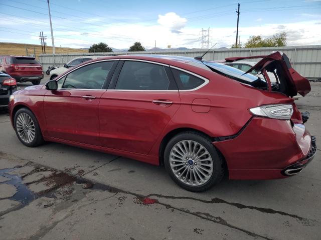 3FA6P0K92GR228227 - 2016 FORD FUSION TITANIUM RED photo 2