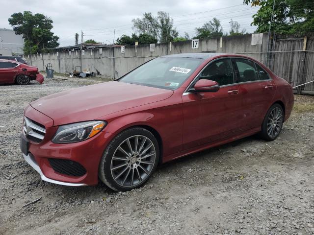 55SWF4JBXGU174149 - 2016 MERCEDES-BENZ C 300 RED photo 1