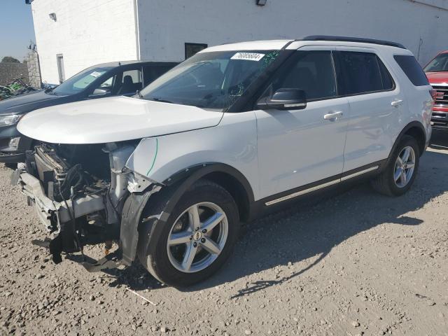 1FM5K8D86HGD55476 - 2017 FORD EXPLORER XLT WHITE photo 1