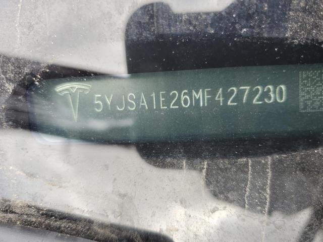 5YJSA1E26MF427230 - 2021 TESLA MODEL S Qırmızı foto 12