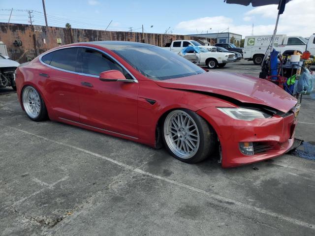 5YJSA1E26MF427230 - 2021 TESLA MODEL S Qırmızı foto 4