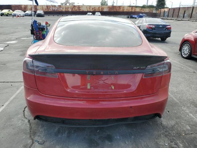 5YJSA1E26MF427230 - 2021 TESLA MODEL S Qırmızı foto 6