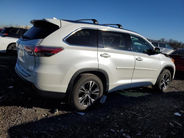 5TDJKRFH6GS340731 - 2016 TOYOTA HIGHLANDER XLE WHITE photo 3
