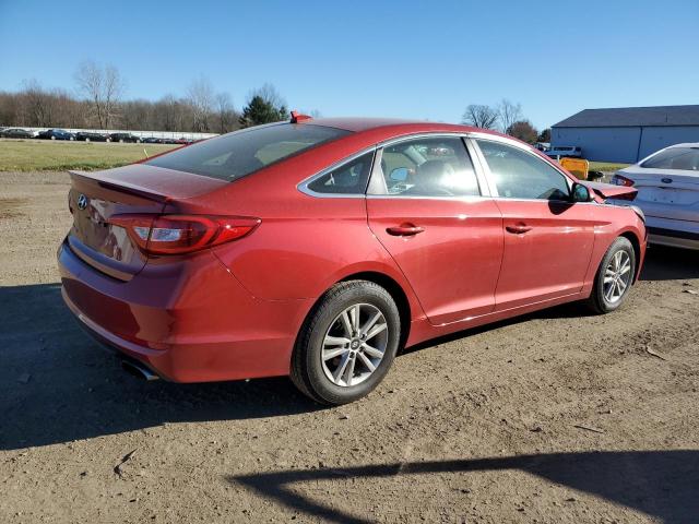 5NPE24AFXHH447122 - 2017 HYUNDAI SONATA SE RED photo 3