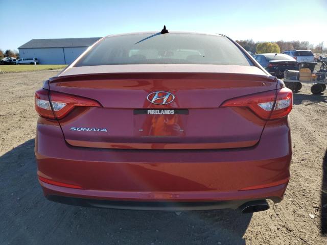 5NPE24AFXHH447122 - 2017 HYUNDAI SONATA SE RED photo 6