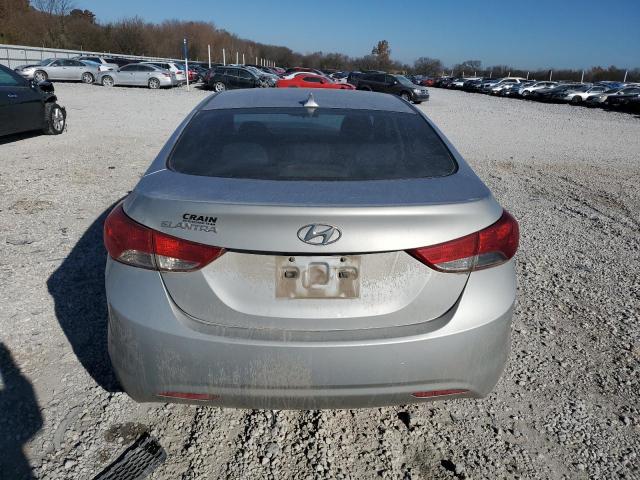 5NPDH4AE0CH067023 - 2012 HYUNDAI ELANTRA GLS SILVER photo 6