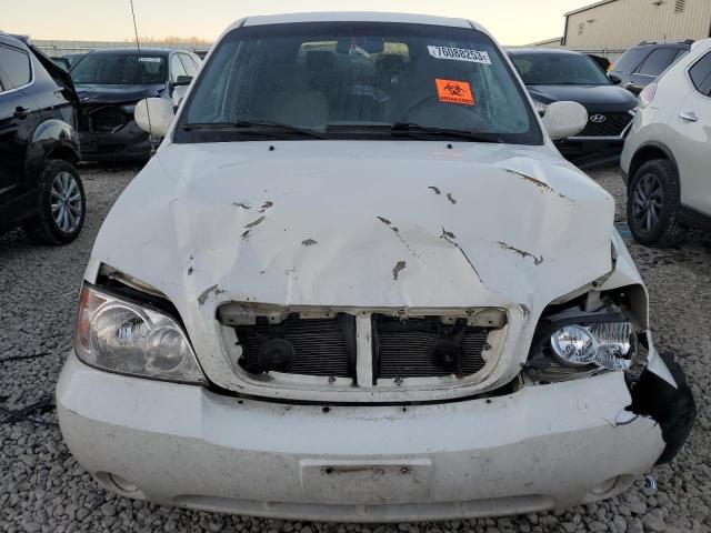 KNDUP132656761362 - 2005 KIA SEDONA EX WHITE photo 5