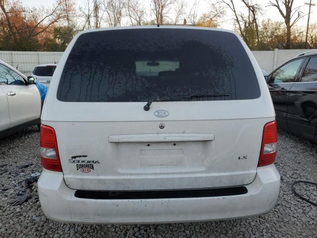 KNDUP132656761362 - 2005 KIA SEDONA EX WHITE photo 6