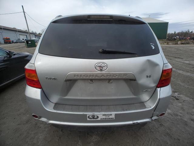 JTEES41A582105501 - 2008 TOYOTA HIGHLANDER SILVER photo 6