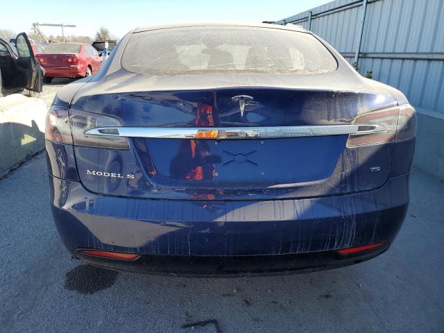 5YJSA1E1XGF152828 - 2016 TESLA MODEL S Կապույտ լուսանկար 6