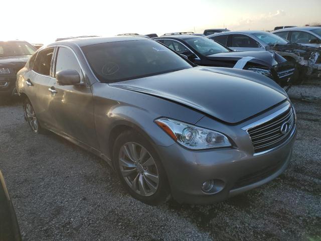 JN1BY1AR1DM603402 - 2013 INFINITI M37 X GRAY photo 4