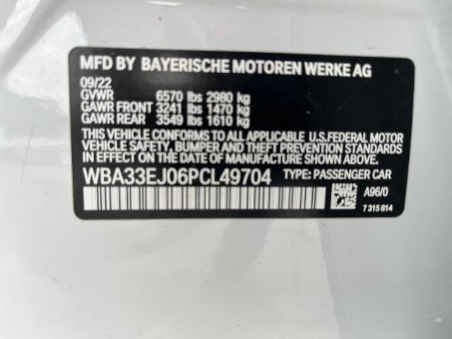 WBA33EJ06PCL49704 - 2023 BMW 760 XI WHITE photo 12
