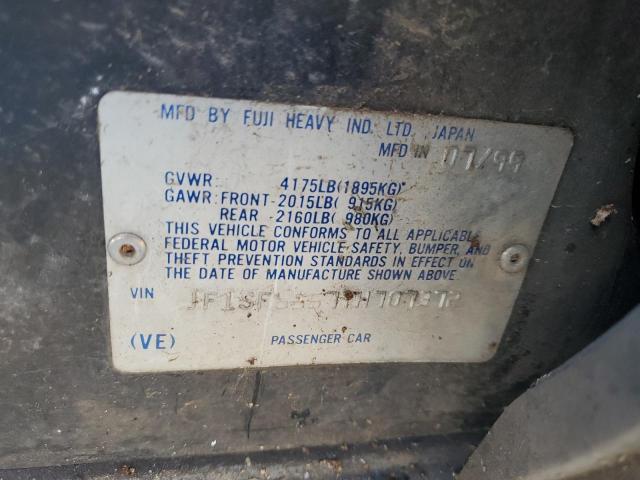 JF1SF6557YH707372 - 2000 SUBARU FORESTER S BLACK photo 12